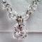 Silver Tone Elegant Dazzled Zircon Crystal 18 inch with Extension Necklace 2.JPG